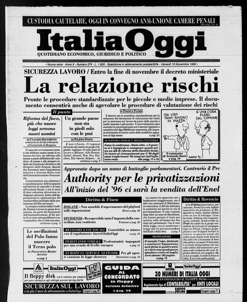 Italia oggi : quotidiano di economia finanza e politica